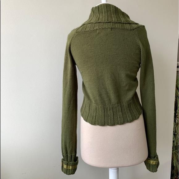 🚫SOLD Locally🚫Xhilaration Green knit shrug - Picture 3 of 6